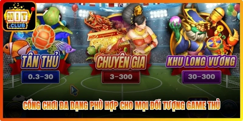 Một cổng chơi đa dạng phù hợp cho mọi đối tượng game thủ