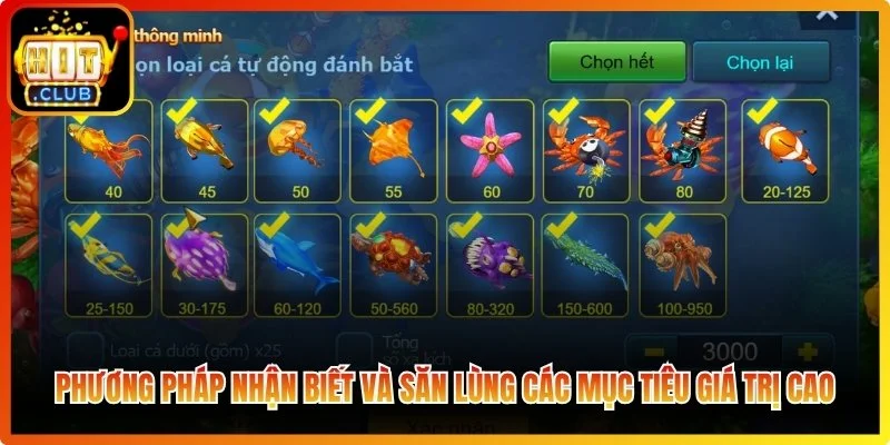 Phương pháp nhận biết và săn lùng các mục tiêu giá trị cao