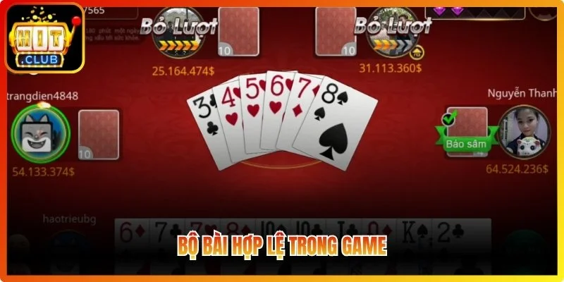 Bộ bài hợp lệ trong game