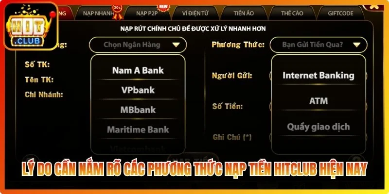 Nạp Tiền Hitclub - Hướng Dẫn Các Phương Thức An Toàn Nhất